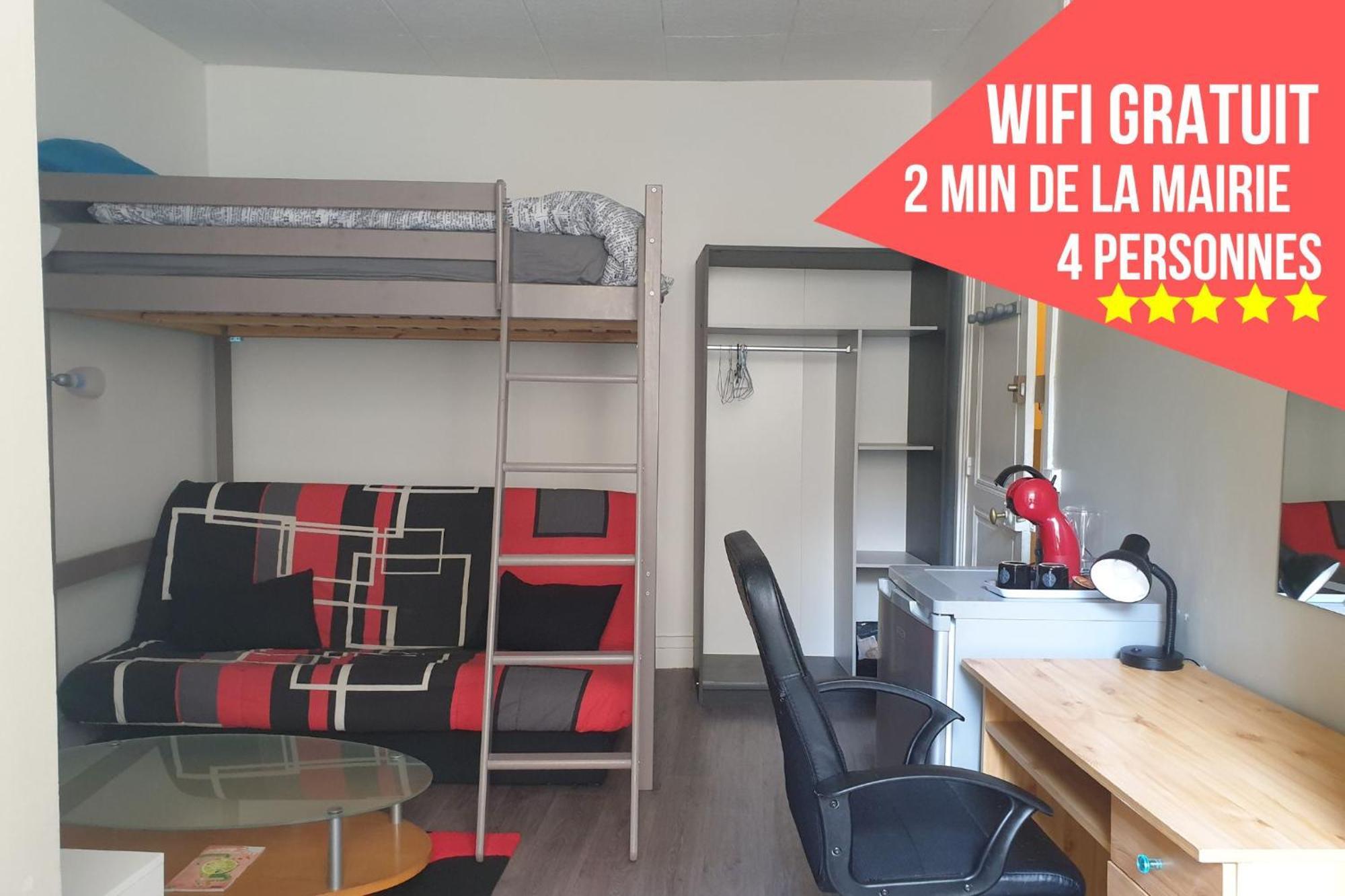 Chambres Poitiers Centre Ville - Salle De Bain, Refrigerateur, Tv Et Machine A Cafe Privatifs - Cuisine Commune - Terrasse - Hotel De Ville A 200M الغرفة الصورة